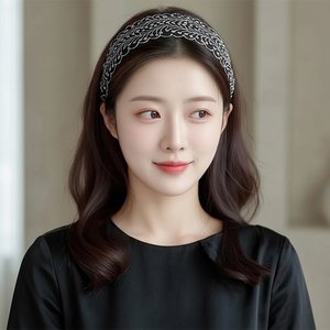 [플로레센스]공작자수편안한헤어밴드2종