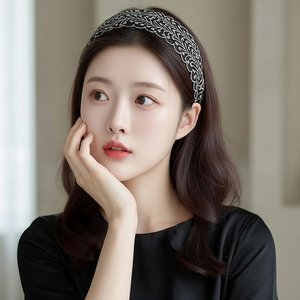 [플로레센스]공작자수편안한헤어밴드2종