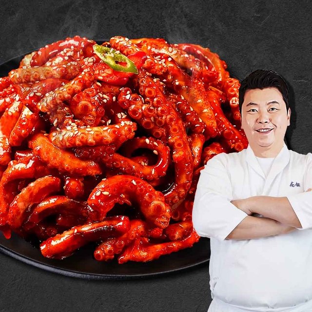 (방송에서만 2세트 더) 정호영셰프의 신선담은 손질왕낙지 170g x 11팩 + 비법담은 볶음소스 50g x 11팩