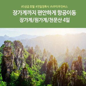 [노랑풍선] 장가계 공항으로 가는 장가계/원가계/천문산 4일