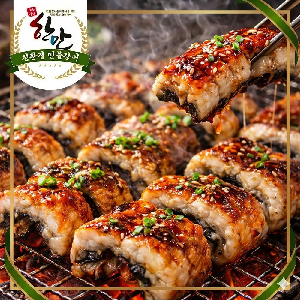 [국내산 산지직송] 한만 친환경 초벌 무태 장어구이 1KG / 소스2종증정