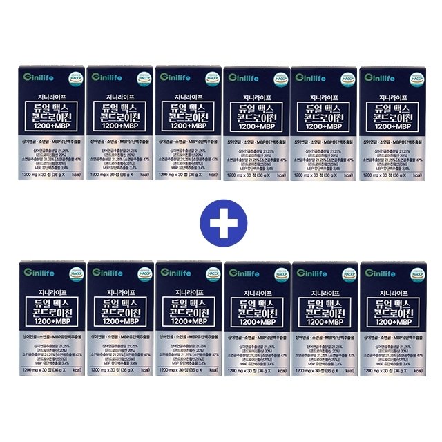 [방송에서만]지니라이프 듀얼 맥스 콘드로이친1200MBP 6+6박스