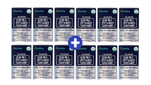 [방송에서만]지니라이프 듀얼 맥스 콘드로이친1200MBP 6+6박스