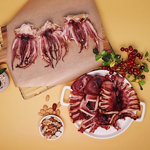 촉촉한 피데기 반건조 오징어 10마리 (특대/1.6kg내외)
