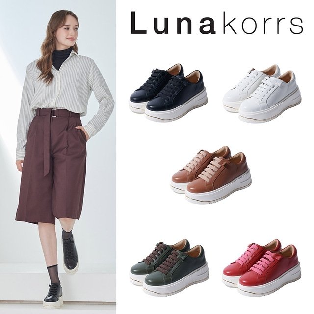 [루나코어스] 양가죽 키높이 스니커즈