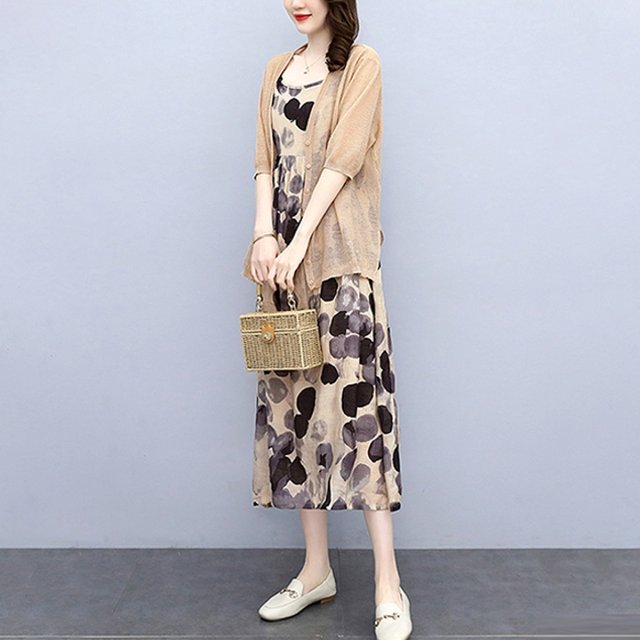 [헬리꽁땡]민소매원피스+가디건(2종)