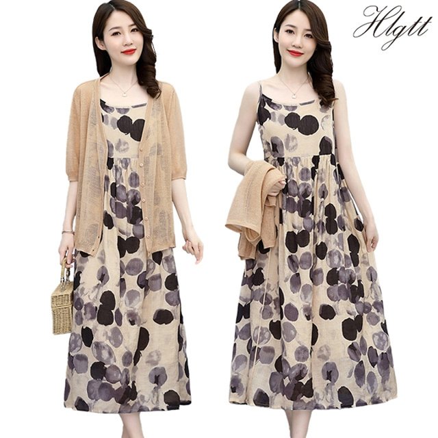 [헬리꽁땡]민소매원피스+가디건(2종)