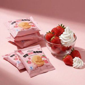 달광상회 생일베리축하해 20개입 딸기 생크림 빵