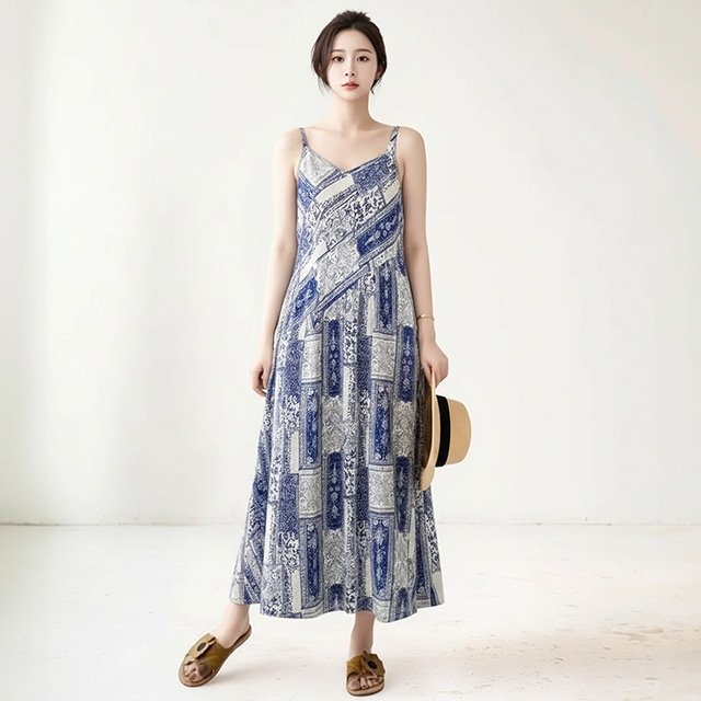 [헬리꽁땡]에스닉패치민소매원피스2종