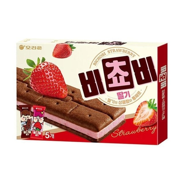 비스켓 오리온 비쵸비 딸기 125g 12개