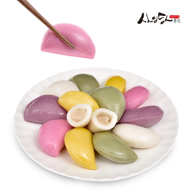 [사임당] 말랑쫀득 오색오맛 굳지않는 무지개바람떡 1kg