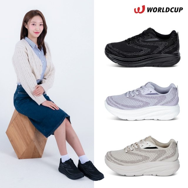 26SS [월드컵] 니트 쿠션 워킹화 여성 