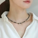 행복의상징천연에메랄드14k금볼 큐빅 목걸이