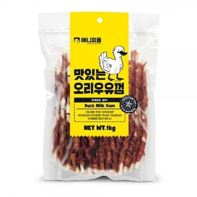 영양보충 오리고기 애견 우유스틱껌 P43195 덴탈간식