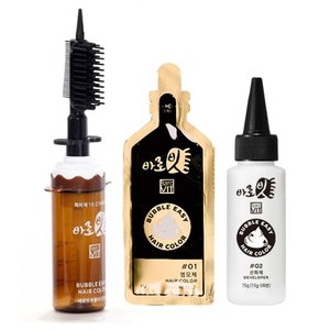 [방송에서만 10회분 추가] 바로빗 버블이지 염색제 30회분+전용브러쉬