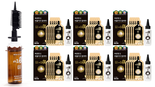 [방송에서만 10회분 추가] 바로빗 버블이지 염색제 30회분+전용브러쉬
