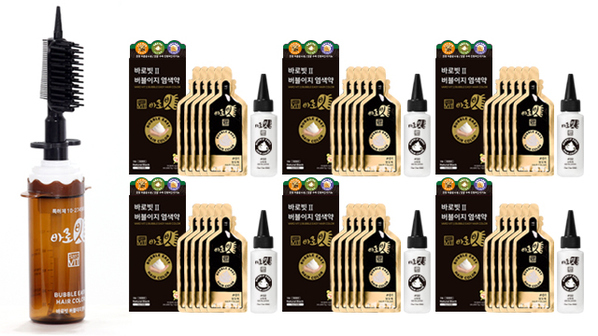[방송에서만 10회분 추가] 바로빗 버블이지 염색제 30회분+전용브러쉬