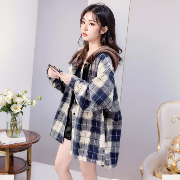 [비니브] 크러스트 안감털 후드 자켓