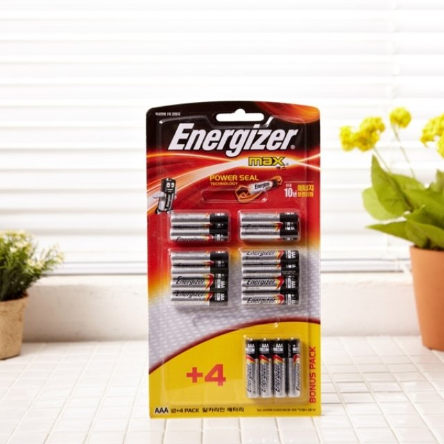 에너자이저 맥스 알카라인 AAA건전지(12+4P)