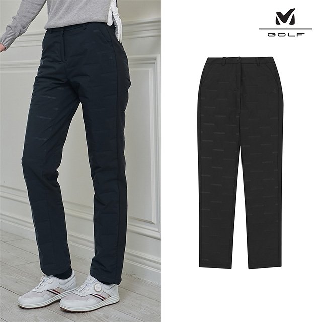 [프리미엄] 밀레골프 25FW 고주파 방풍 패딩 팬츠 2종, 여성