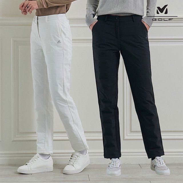 [프리미엄] 밀레골프 25FW 고주파 방풍 패딩 팬츠 2종, 여성