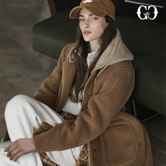 25FW GGPX 더블 플리스 후드 코트 1종