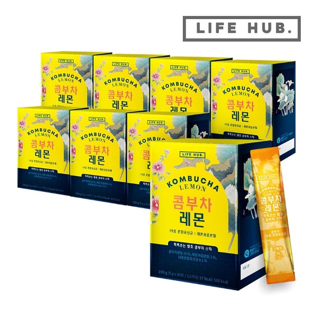 라이프허브 콤부차 레몬 8세트 5g x 240포