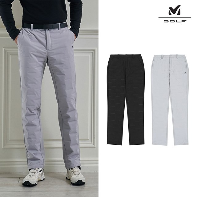 [프리미엄] 밀레골프 25FW 고주파 방풍 패딩 팬츠 2종, 남성