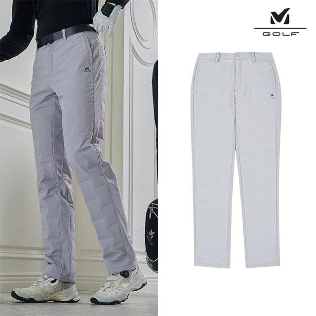 [프리미엄] 밀레골프 25FW 고주파 방풍 패딩 팬츠 2종, 남성