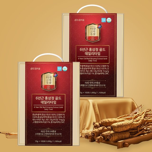 드림이음 6년근 홍삼정 골드 스틱 데일리타임 10g x 100포 2박스