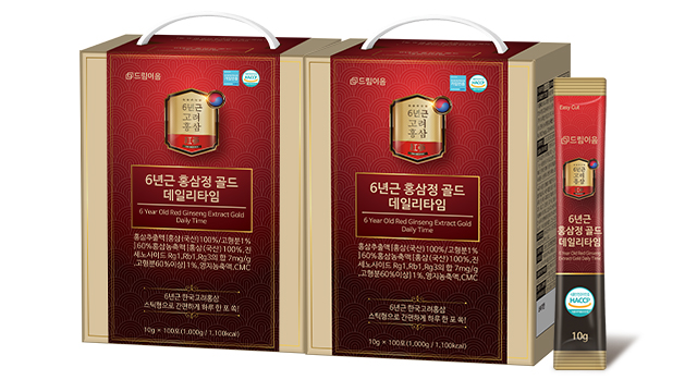 드림이음 6년근 홍삼정 골드 스틱 데일리타임 10g x 100포 2박스 + 쇼핑백증정