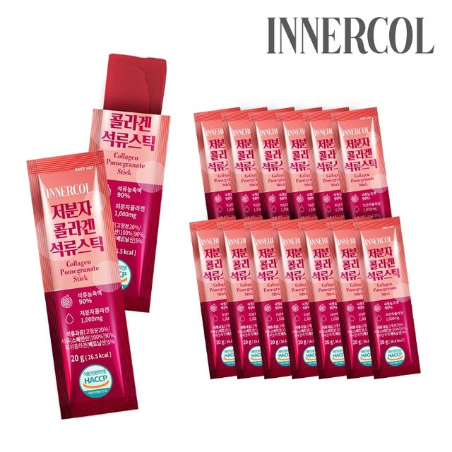 이너콜 저분자콜라겐 석류젤리 스틱 1세트(20g x 15개입)