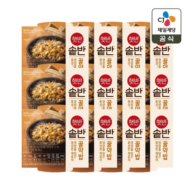 햇반 솥반 꿀약밥 210g x12개