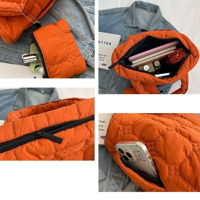 [비니브] 엠보싱 볼륨 가방세트