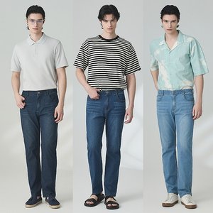 뱅뱅 26SS 남성 여름 라이크라 스트레이트 데님 3종