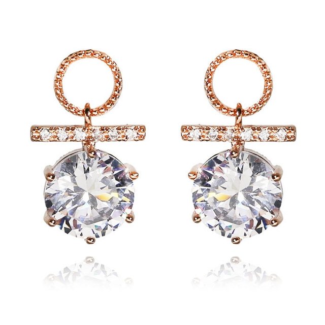 14K GOLD 눈꽃 쁘띠 링 귀걸이 