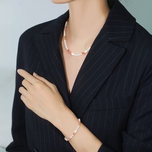 베니스 오링 진주 목걸이/팔찌 2종세트 [주문제작]