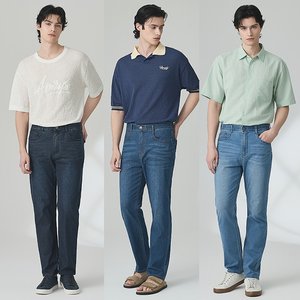 뱅뱅 26SS 남성 여름 라이크라 스트레이트 데님 3종