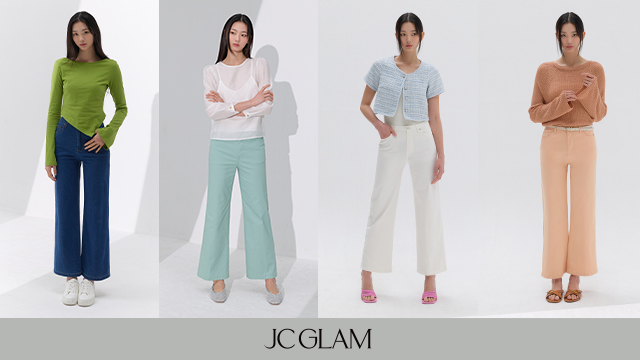 (강력추천) 26SS JC글램 블라썸 컬러 데님 팬츠 4종