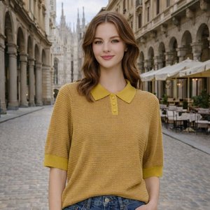 올리브그린 U07 25SS 인타샤 오픈카라 니트 3종