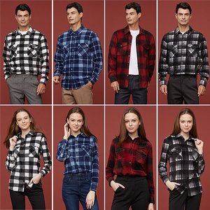 [CERINI by PAT] 남녀 폴라플리스 소프트 기모 셔켓(셔츠+자켓) 4종 세트 23w