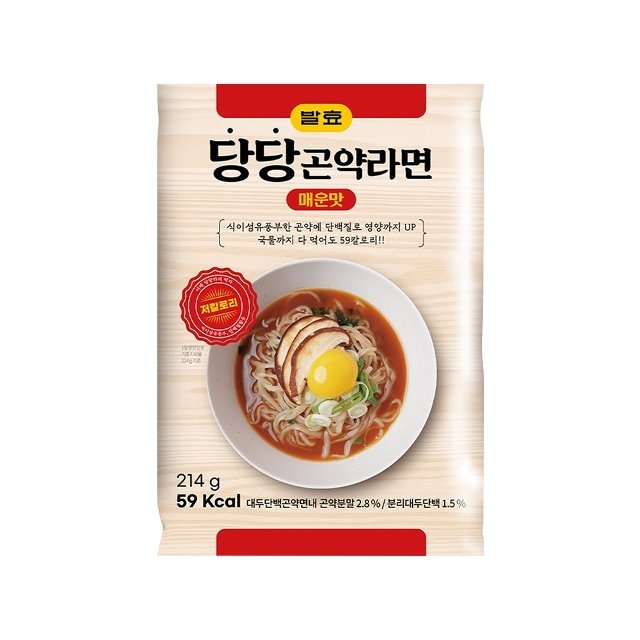 당당 발효 곤약라면 매운맛 59칼로리 1개