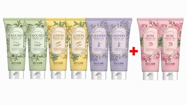 묵은 각질 이젠 안녕~ 엘클레어 필링젤 8종 세트(아보카도2,라벤더2,레몬2+로즈2) 
