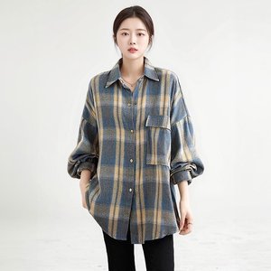 [헬리꽁땡]포켓체크셔츠오버핏2종