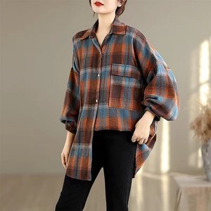 [헬리꽁땡]포켓체크셔츠오버핏2종
