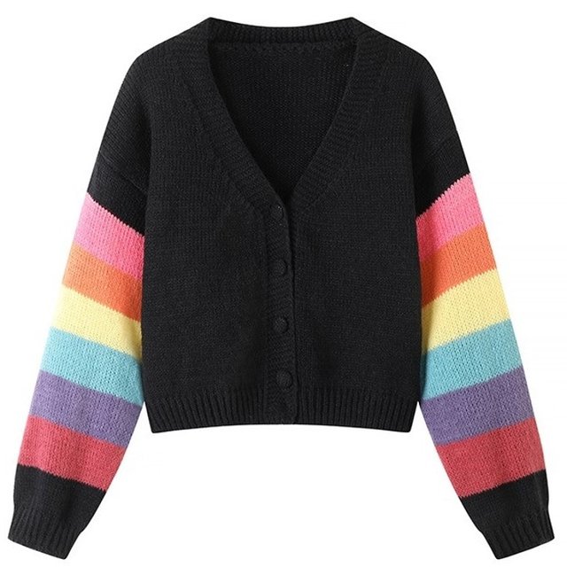 [비니브] 레인보우 니트 가디건 2종