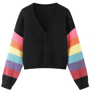 [비니브] 레인보우 니트 가디건 2종