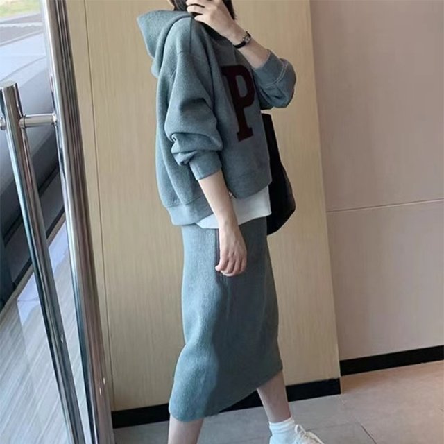 [비니브] 이니셜 후드 앤 스커트 2종