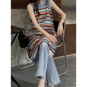 [비니브] 네온 니트 롱 원피스 2종