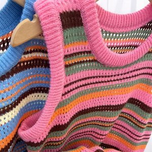 [비니브] 네온 니트 롱 원피스 2종